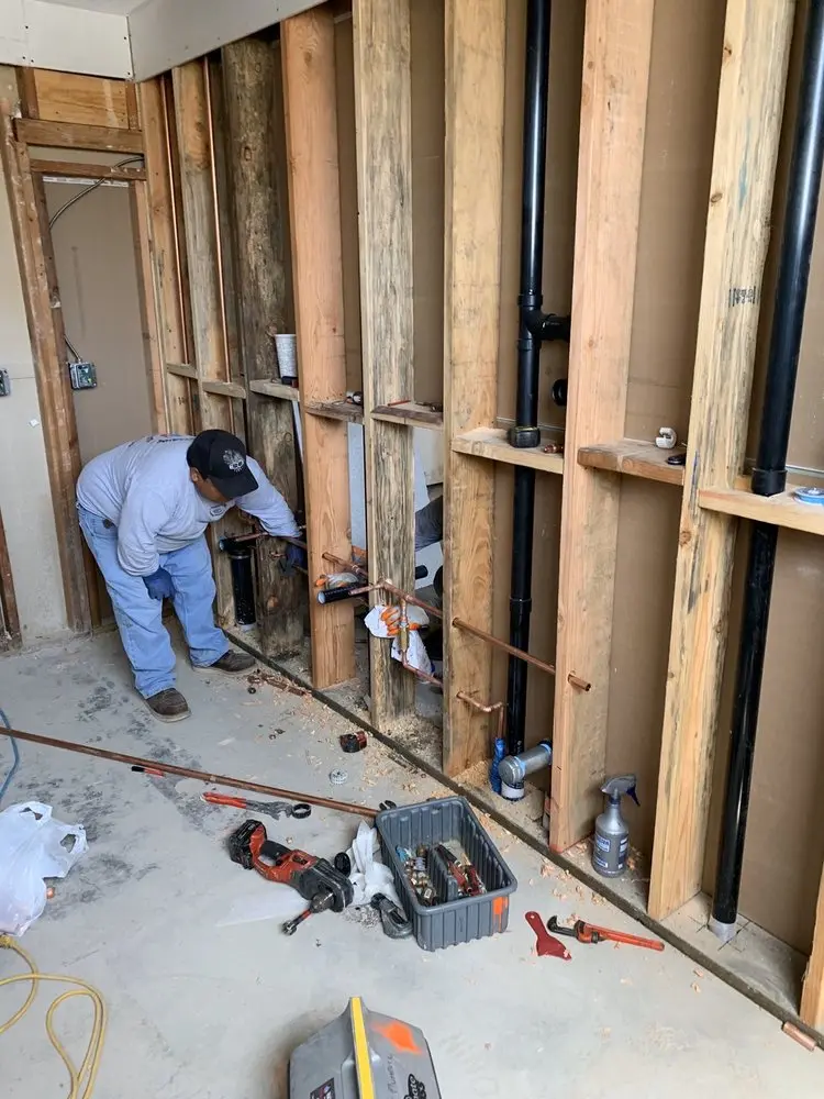 Commercial rough-in plumbing for Water Heater Replacement in Cedar Heights